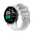 Blood pressure smart sports watch with 1.28-inch touch screen and silicone band in three colour options