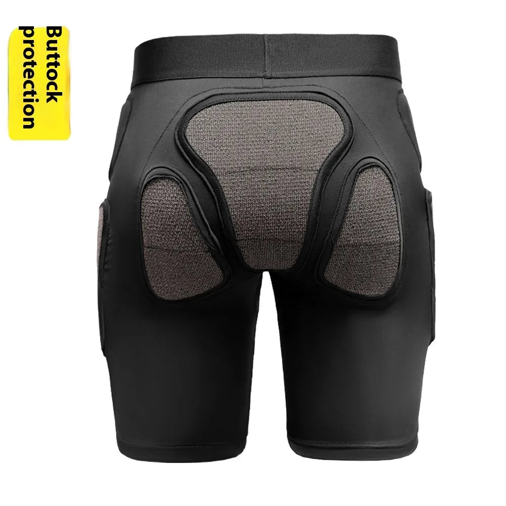 X-ray diffraction skiing protective hip pad and knee pad set for anti-fall safety.