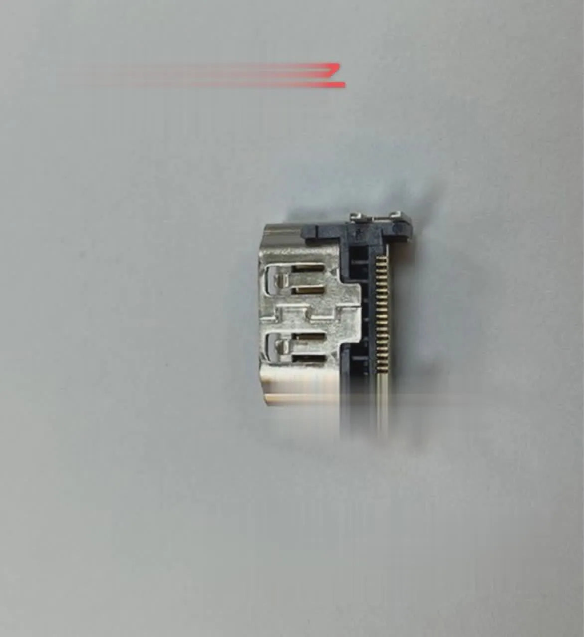 Silver HDMI host socket interface connector for game machine accessories