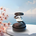 Solar-powered car ornament with aromatic function in Gulong and Ocean colours