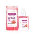 30ml bottle of watermelon-scented nail care oil with jojoba oil and urea for cuticle hydration