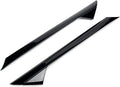 Black Ford front windshield trim panel set with part numbers BB5Z-7803144-AA and BB5Z-7803145-AA