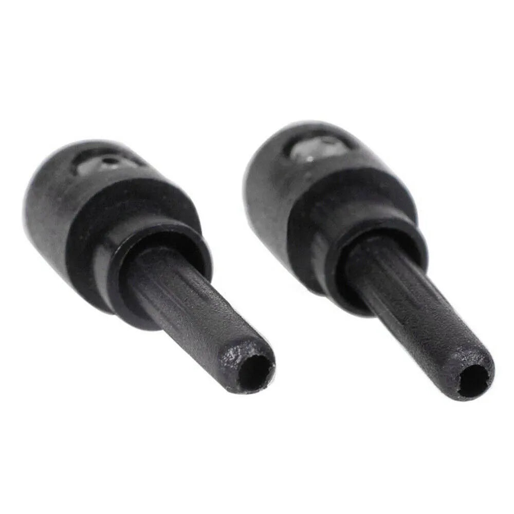 Black plastic rear windshield washer nozzle for Volkswagen Golf, Audi, and Skoda vehicles