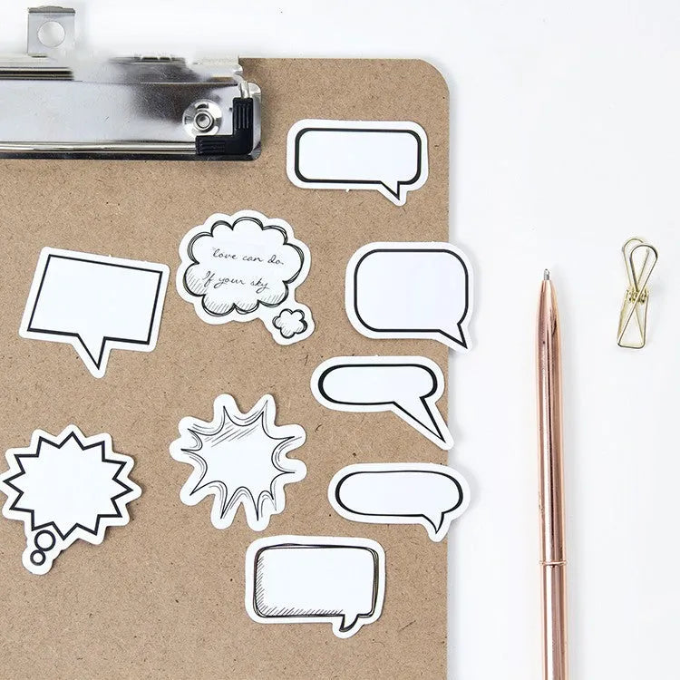 Box of Momo Original black and white bubble design stickers containing 45 pieces for DIY decoration