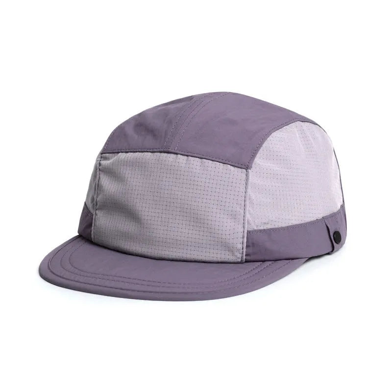 A dome crown polyester cap with a soft tongue, shown in Army Green colour, on a white background.