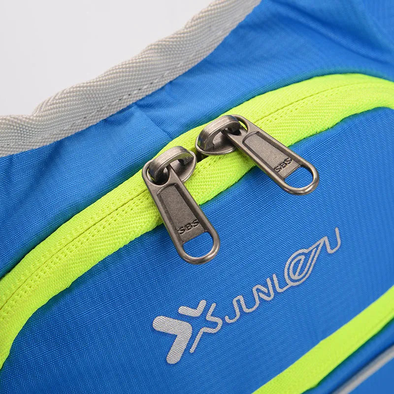 Lightweight waterproof outdoor sports backpack in black, available with 2L water bag for running and off-road riding