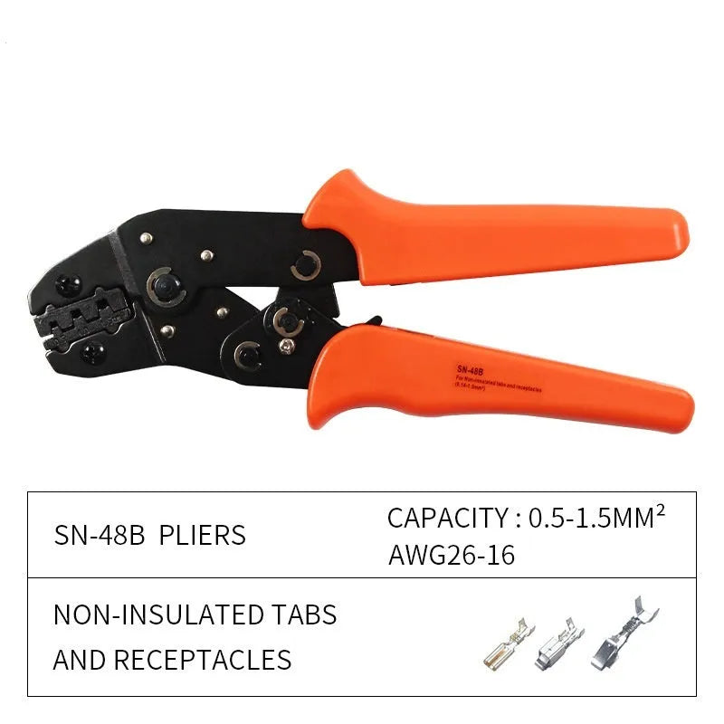 SN-48B portable multi-wrench jaw terminal crimping pliers combination set for electrical cables