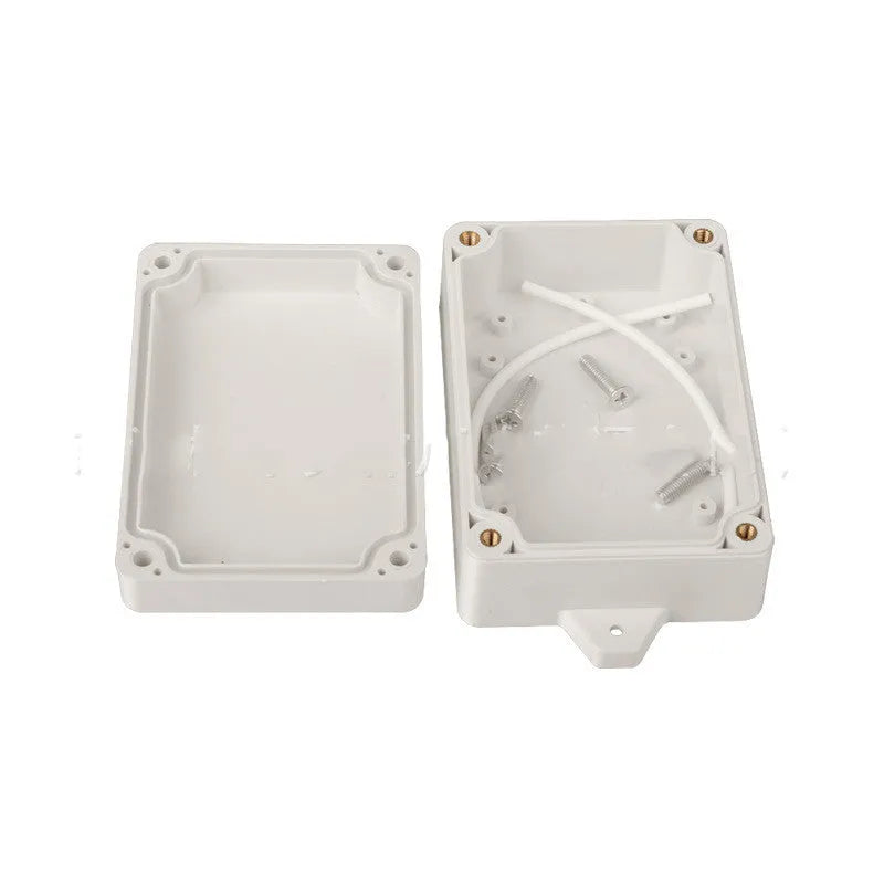 White ABS plastic F4B-1 waterproof instrument box for security monitoring equipment.
