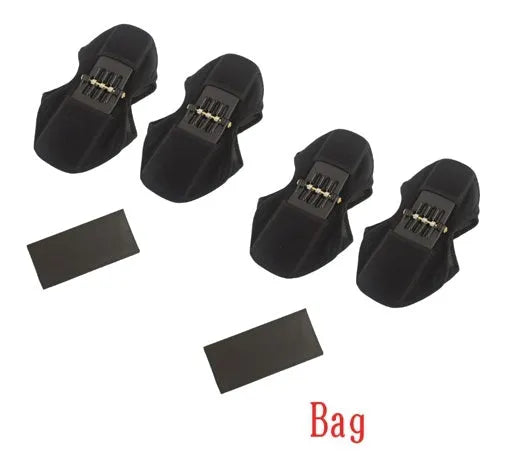 Adjustable knee brace with spring support system for mountaineering and sports activities