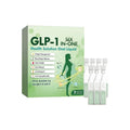 Box of seven bottles of Health Solution Oral Liquid nursing drops, a green tea, moringa and turmeric supplement.