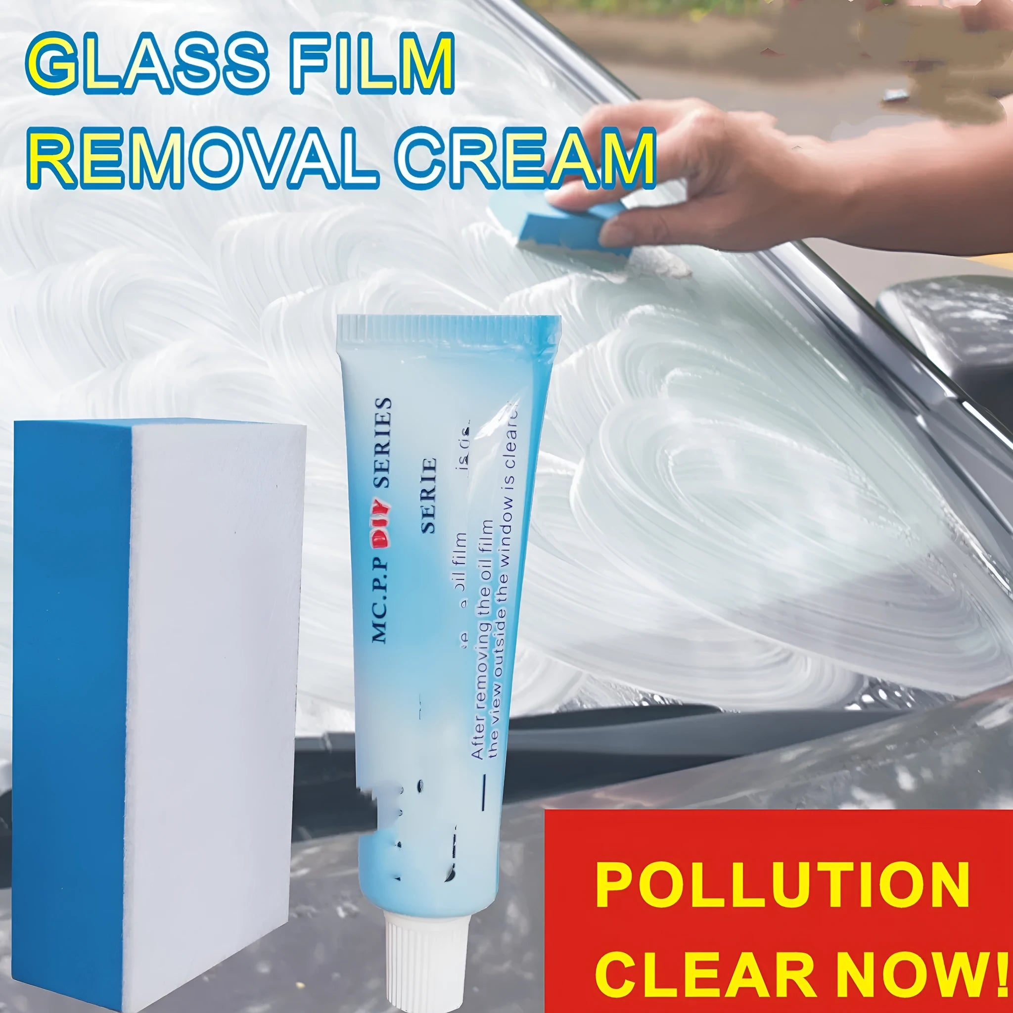 15ml automotive glass rain repellent spray in white English packaging for car windscreen treatment