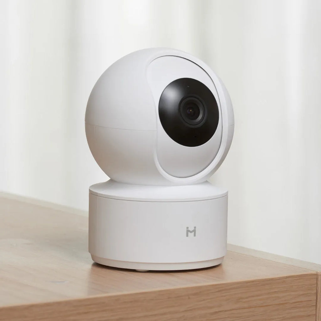White Xiaobai smart security camera with 1080p resolution and 110-degree wide-angle lens
