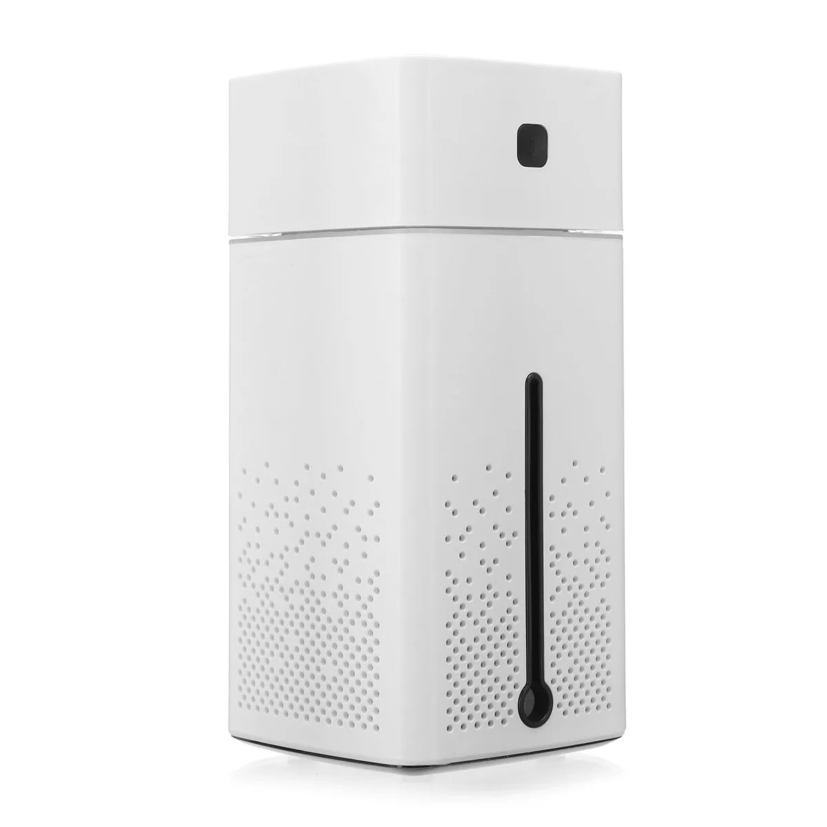 Black or white desktop humidifier with 1000ml capacity and USB power connection for home office use