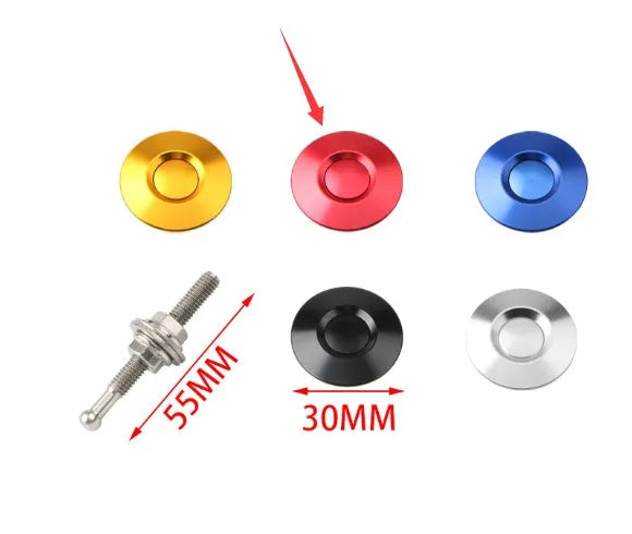 30mm aluminium alloy engine cover lock with screw and nut for vehicle panel fastening