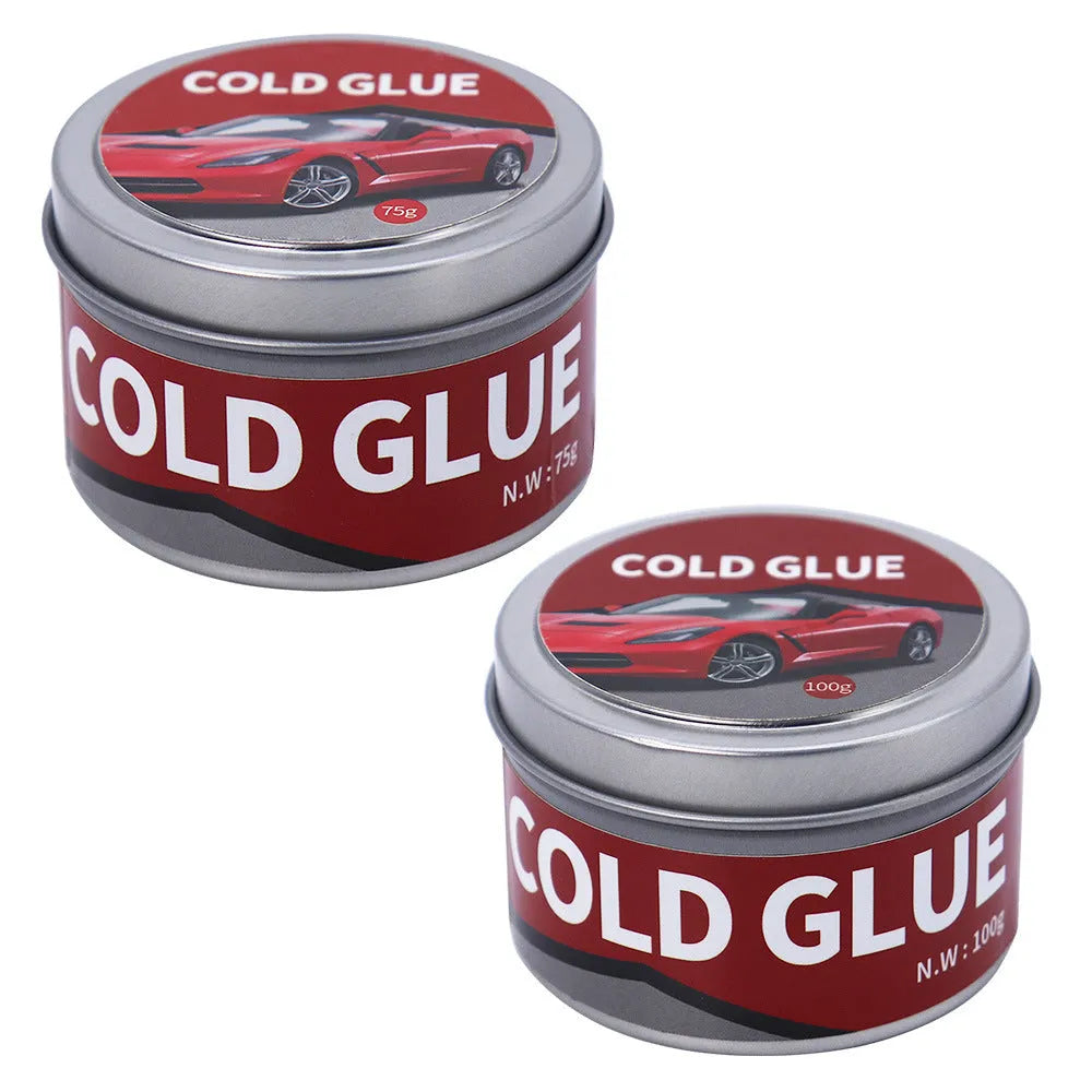 Automobile repair cold glue tube for vehicle dent and depression repair applications