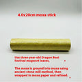 Stone moxibustion gua sha jar kit with moxa sticks, essential oil, brush, and acupoint map