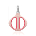 Blue cat nail clipper with positioning hole and non-slip handle