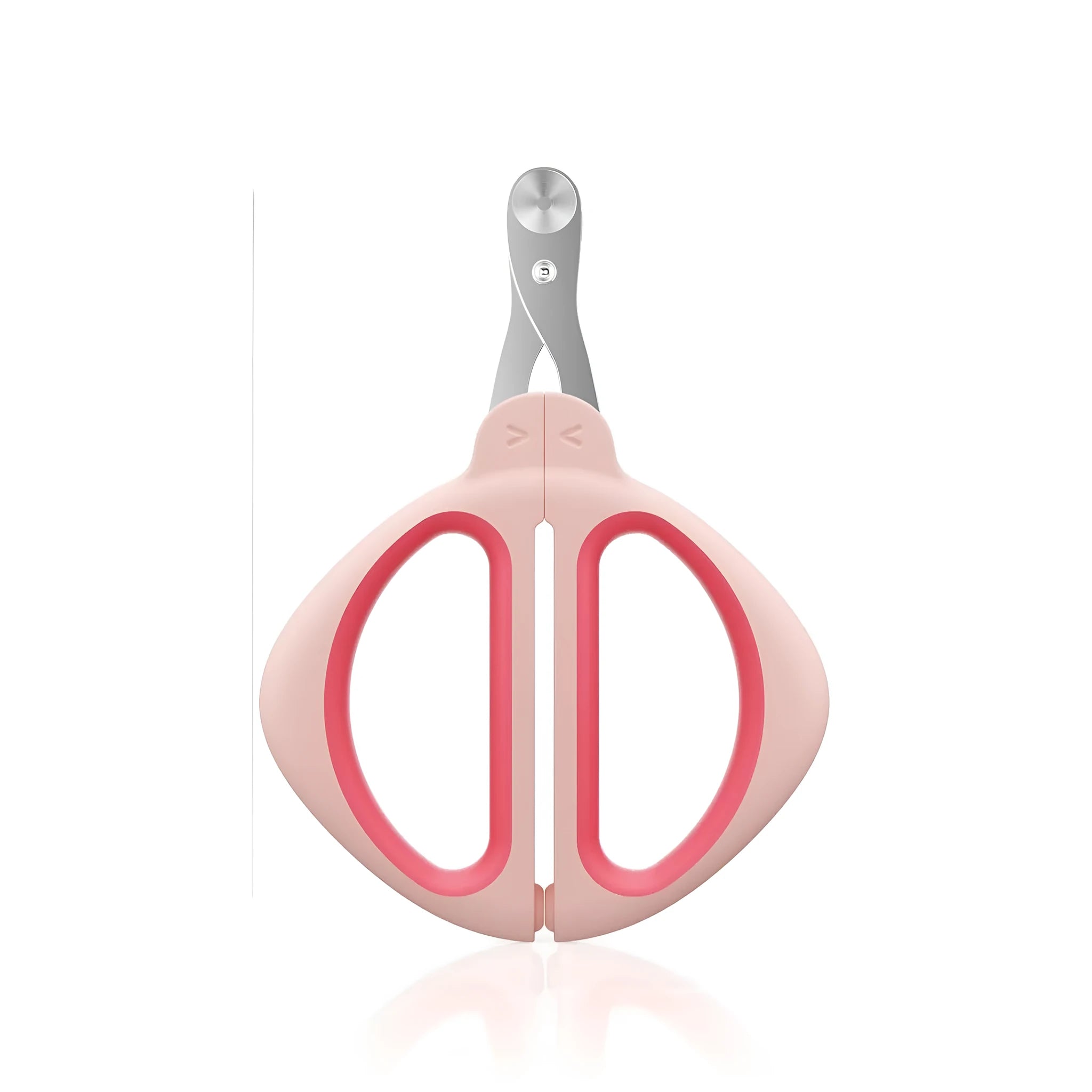 Blue cat nail clipper with positioning hole and non-slip handle