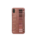 Eye shadow pattern silicone case for iPhone in flesh or grey colour.
