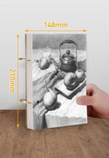 Thickened 8K sketchbook with linen surface for hand-painted markers, showing detachable coil binding