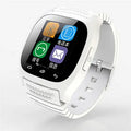 Bluetooth sports watch in black, white, or blue colours compatible with iPhone and Android smartphones