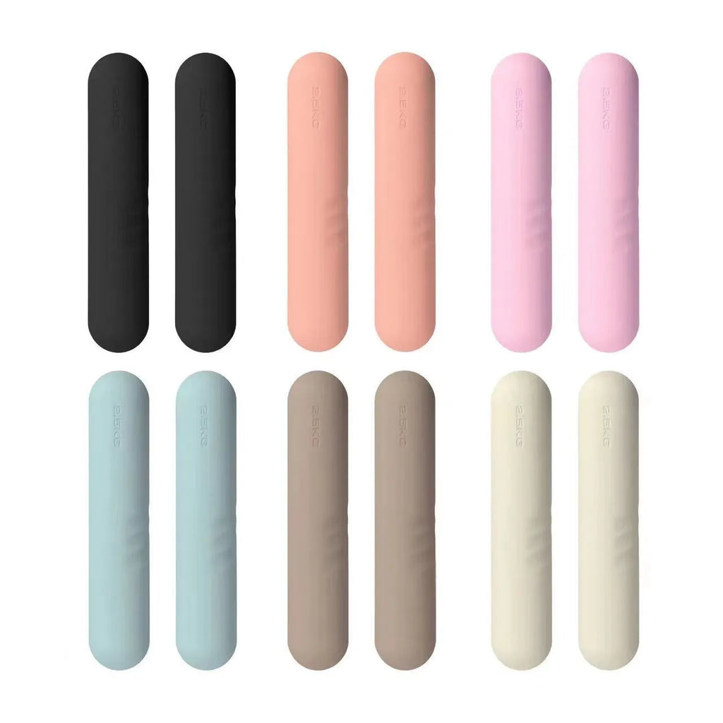 Hand-drawn silicone grip dumbbell stick in choice of colours and weights