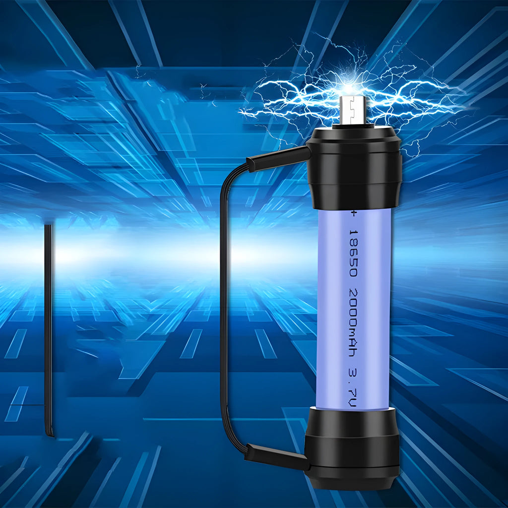 Mini portable keychain emergency charger with 18650 lithium battery for mobile phones