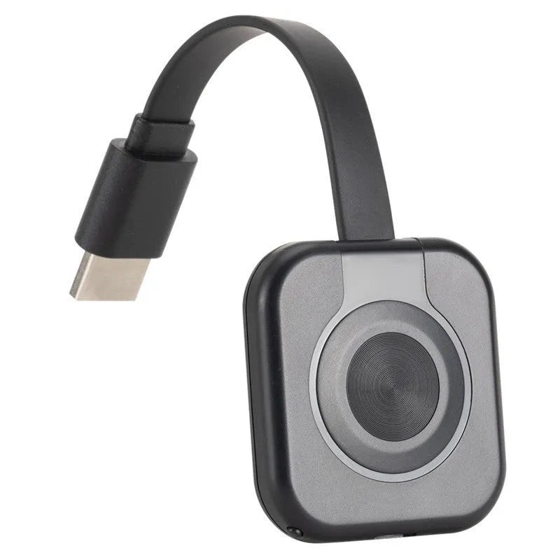 Compact wireless HDMI transmitter for projecting mobile phone screens to displays with included data cable