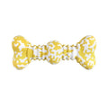 Natural rubber bone-shaped dog chew toy in a camouflage pattern for large breed aggressive chewers.