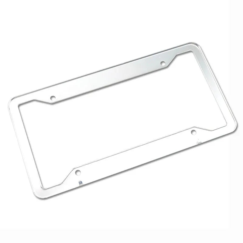 Aluminium alloy licence plate frame in four colour options measuring 200x150mm