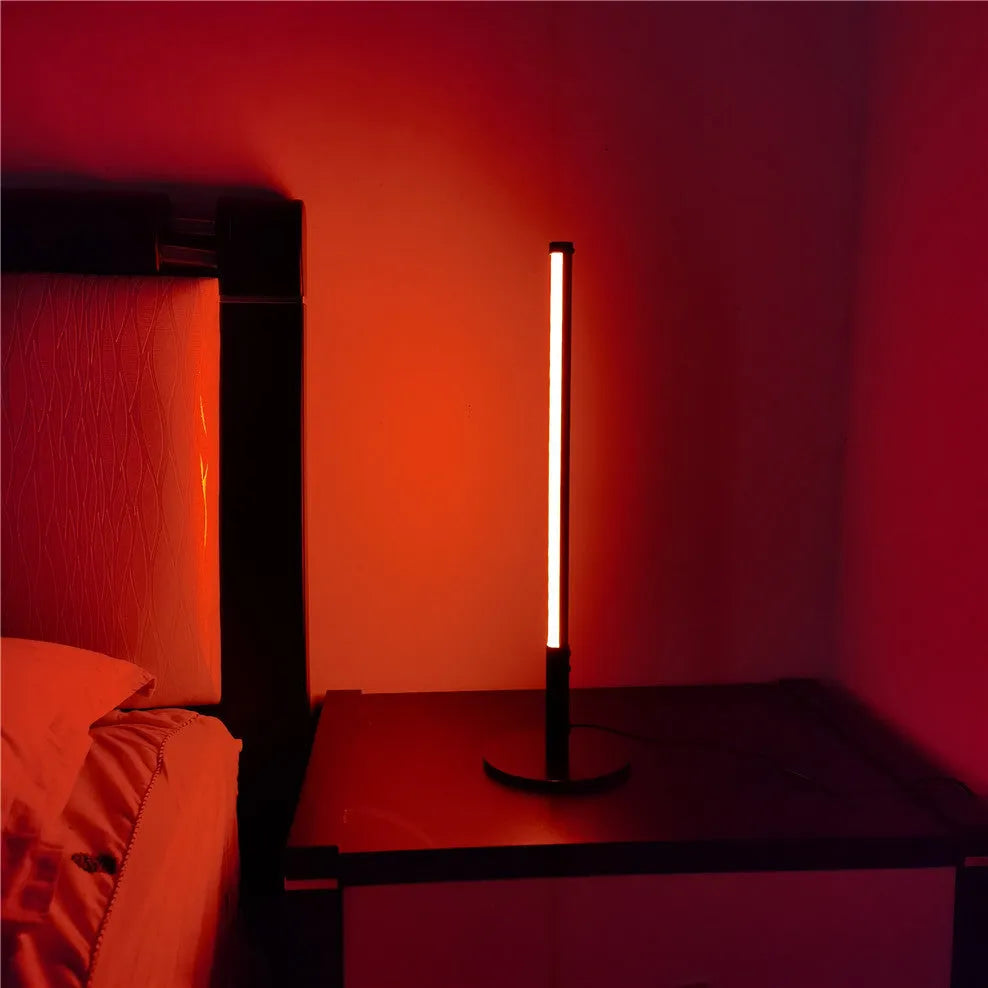 Black retro aluminium atmosphere lamp with LED lighting for 5-10m² room coverage
