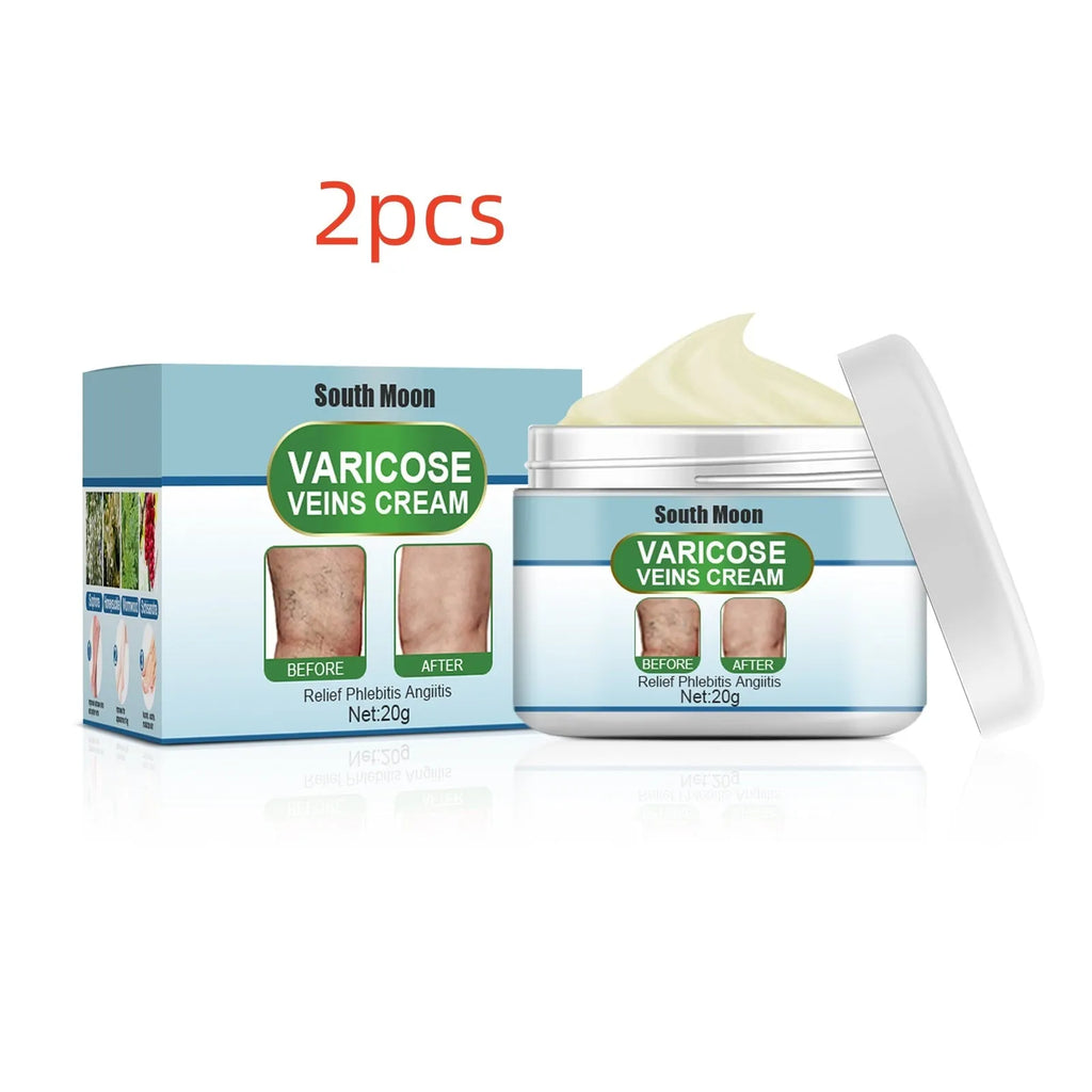 20g vein repair cream container for leg vein treatment and green tendon bulge relief