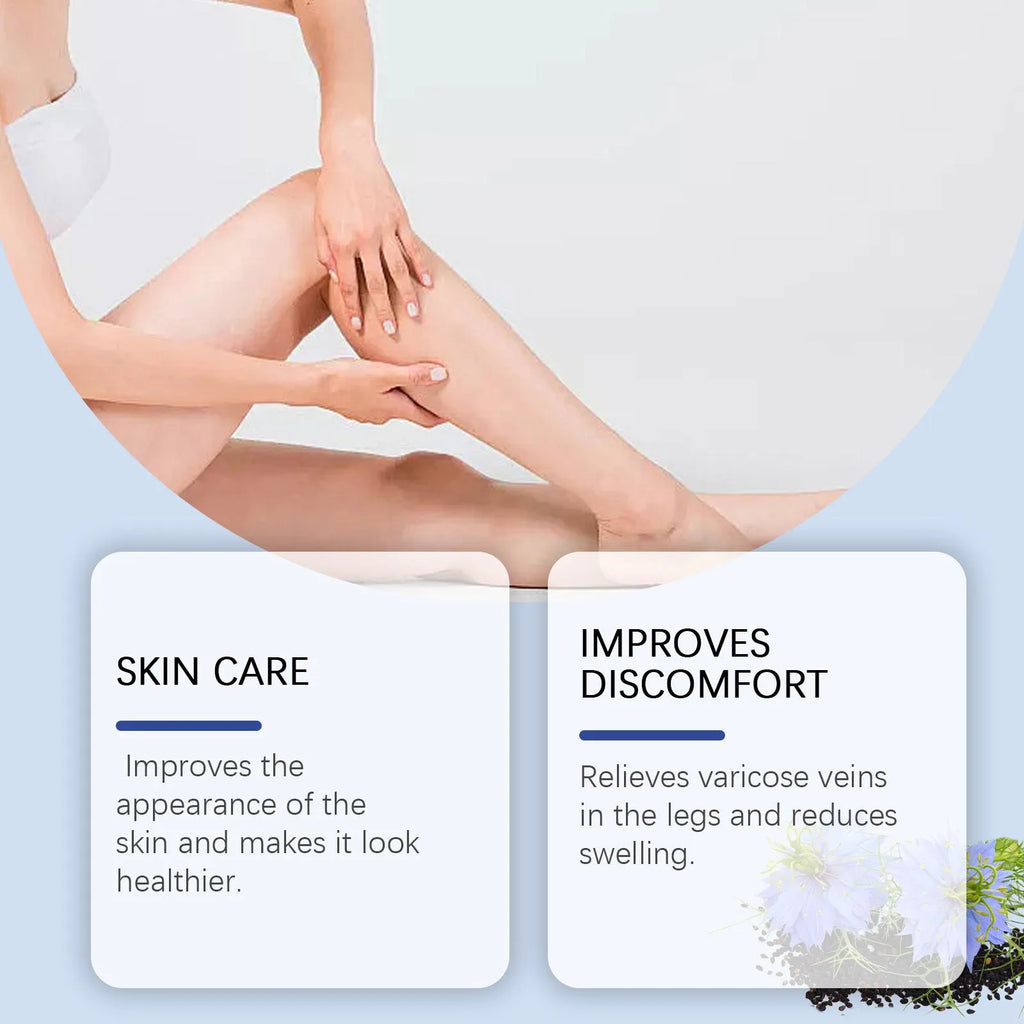 20g tube of Herbal Gentle Sopping Leg Care Cream on a white background.