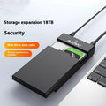 3.5 inch SATA hard drive USB enclosure with sliding cover and included power supply