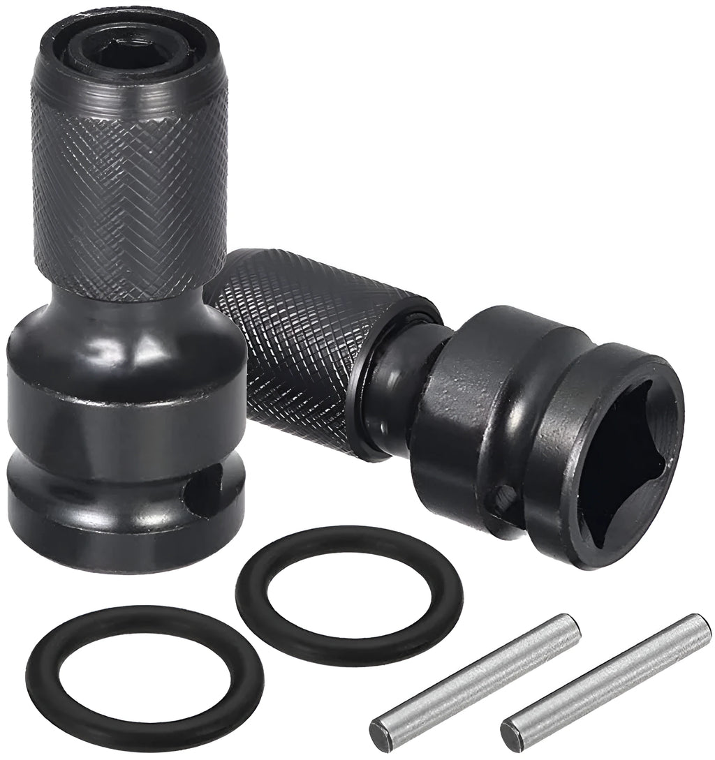 Hexagonal handle scaling bit holder with telescopic sleeve for electric wrench socket adaptation