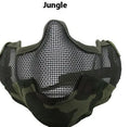 Carbon steel protective face mask for outdoor tactical sports in various colour options