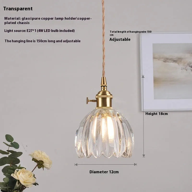 Vintage glass flower chandelier with Nordic design in amber, white, green, transparent, or smoky grey
