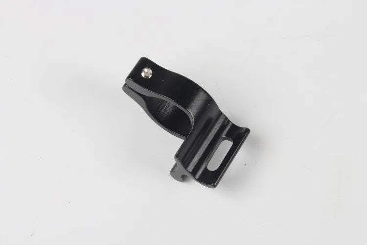 Black aluminium alloy vehicle clamp ring measuring 28.6mm diameter for automotive applications