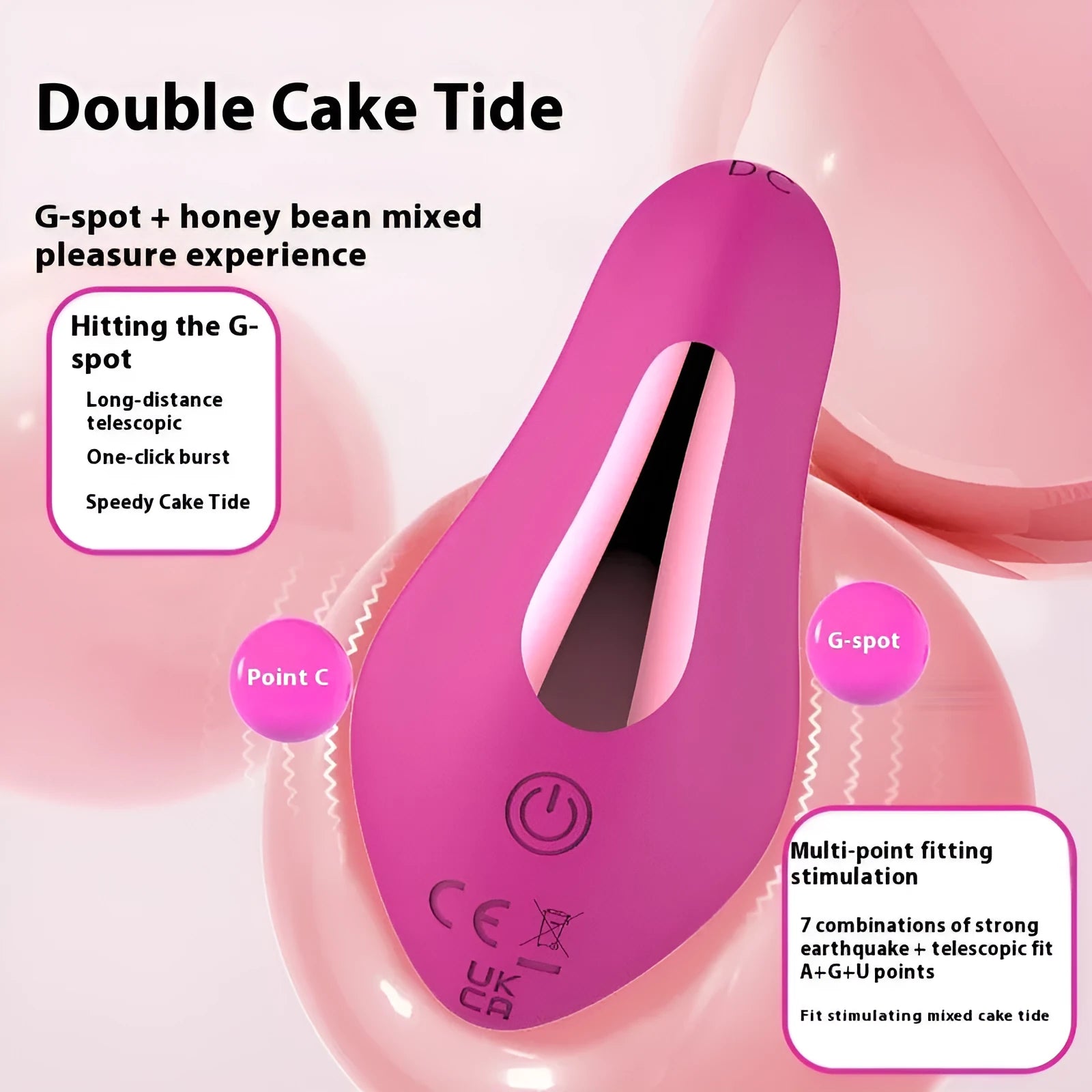 Rose red APP remote control wearable female massager with cute butterfly design