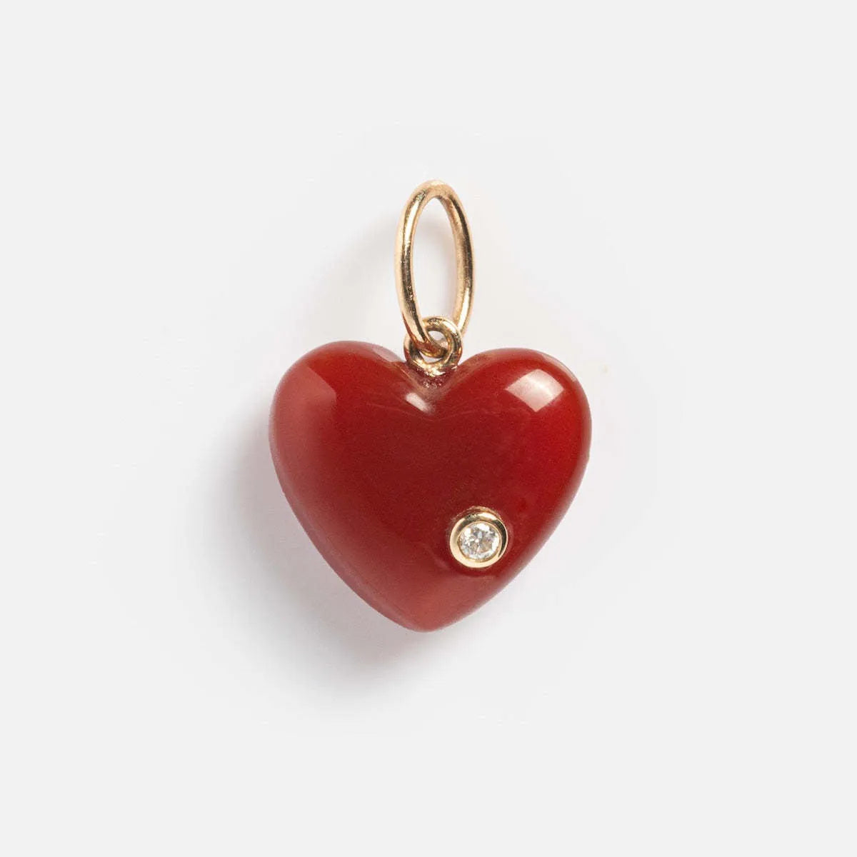 Natural stone and crystal geometric pendant on an O-shaped chain necklace, shown alongside birthstone pendant options.