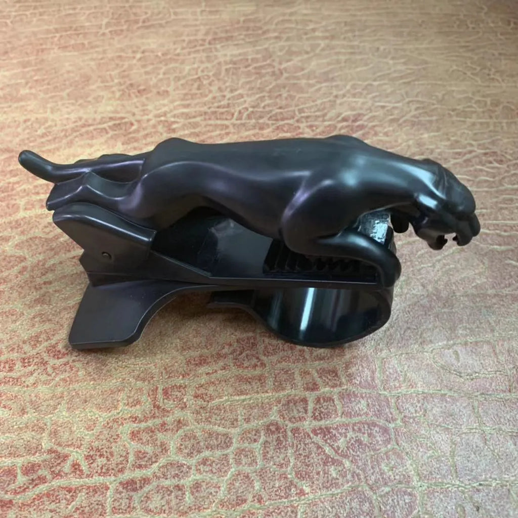 Rotatable car mobile phone holder in black, gold, and silver finishes made from ABS plastic.
