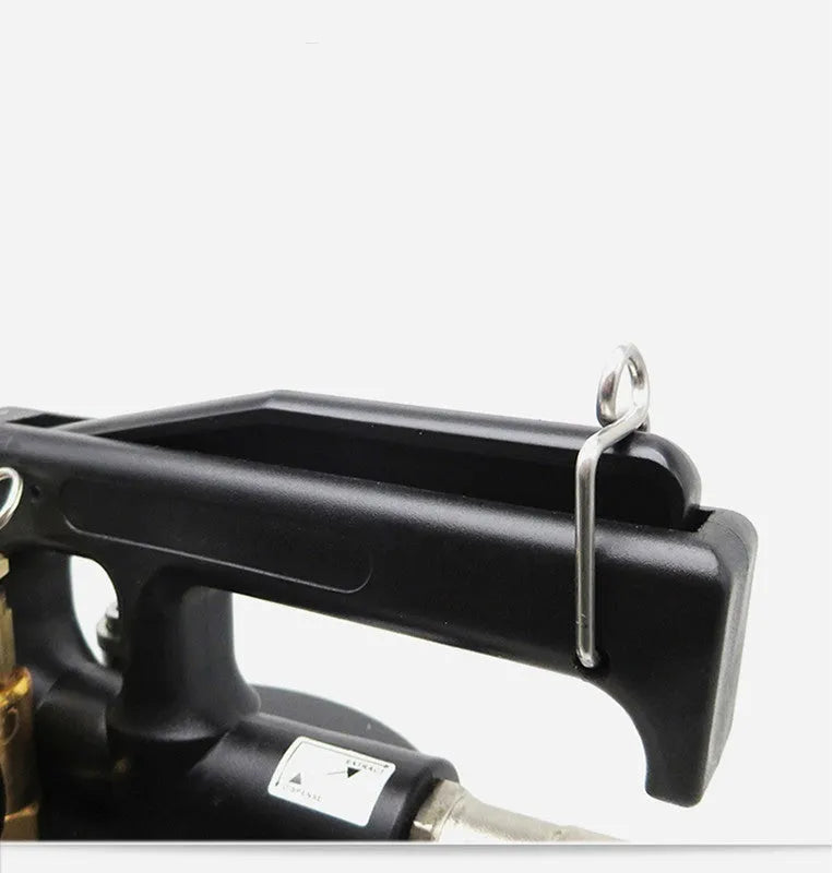 Pneumatic automatic transmission oil changer machine with motor and fluid tank for garage use.
