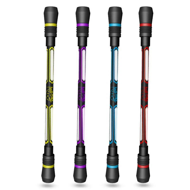 Frosted silica gel anti-slip rotary pen with 0.35mm fine tip showing plastic body and grip detail