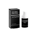 15g tube of acne cream with mint leaf and tea tree oil for facial blemish treatment