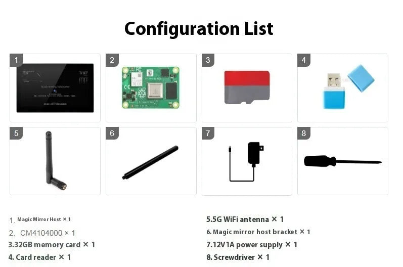 13.3-inch integrated computer touch display with Raspberry Pi CM4 module for voice assistant projects.