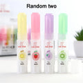 Two jelly solid glue sticks in bright colours for student crafts and handmade projects