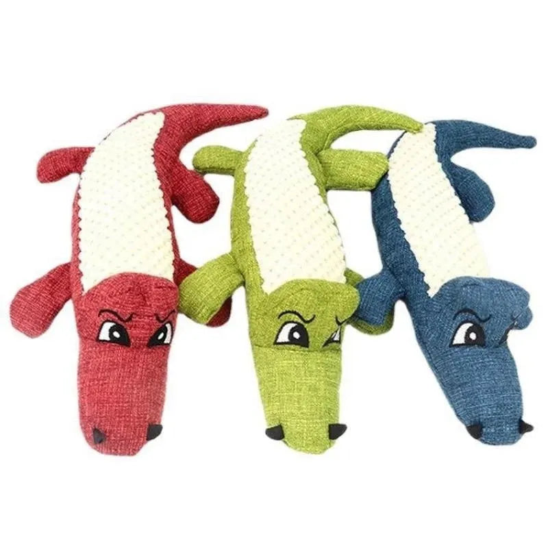 Corn-shaped plush pet toy in three colours with biting sound for teeth grinding and boredom relief
