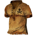 Men's casual round neck long sleeve printed t-shirt with polyester fibre construction, displayed in ct01-pl1410 colour