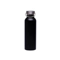 750ml stainless steel sports water bottle in black 24cm high 7.5cm wide 304 steel