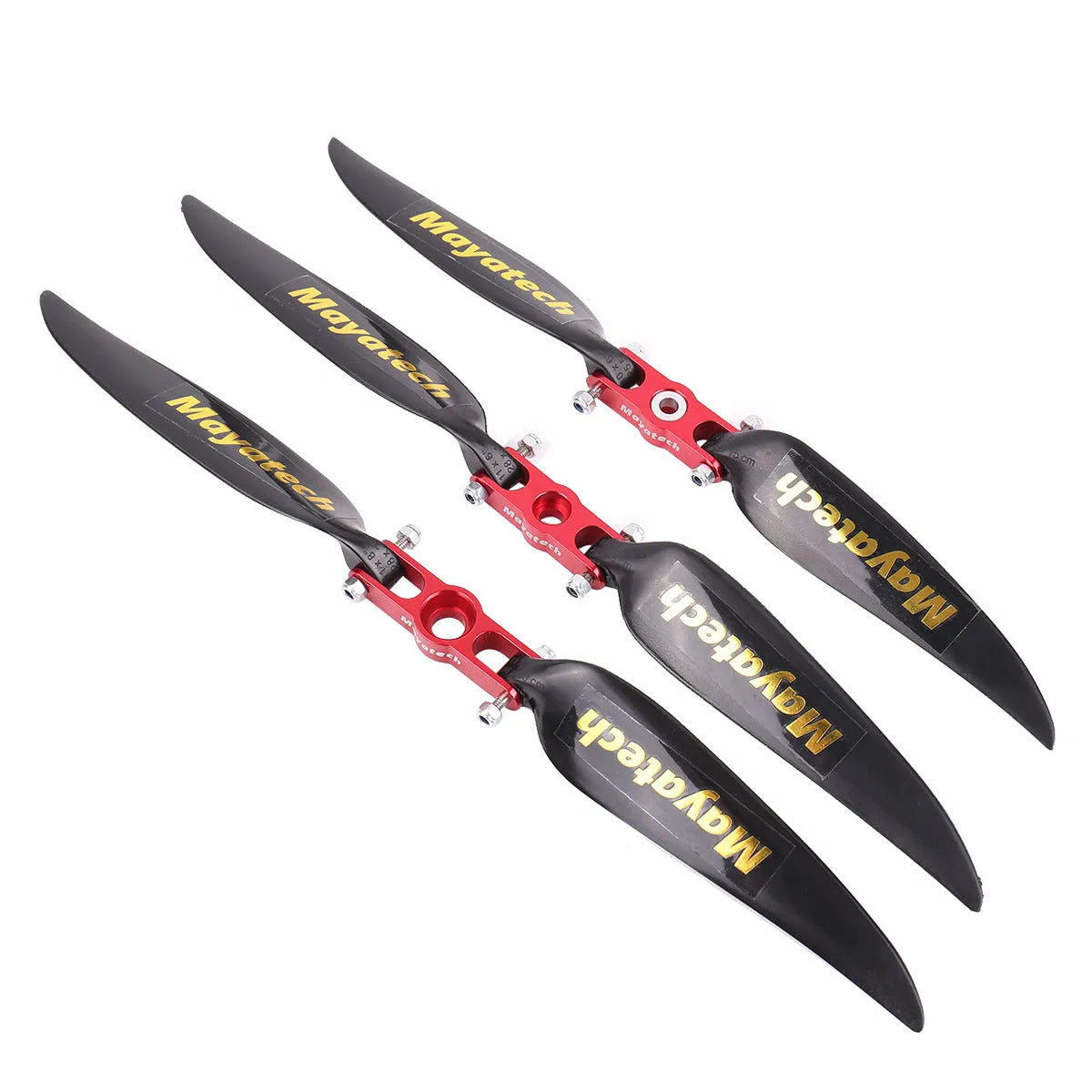 Black nylon folding kayak paddle with 12x6.5cm blade showing quick disassembly mechanism